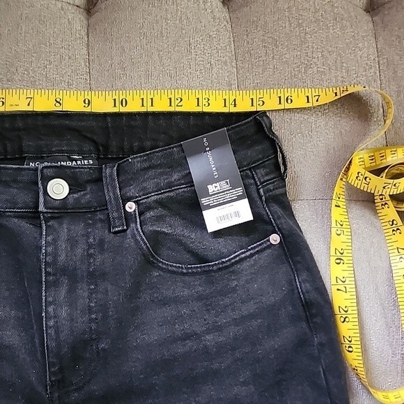No Boundaries slim fit black denim distressed jeans NWT size 30x32 - Picture 12 of 14